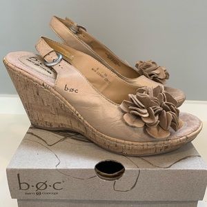B.O.C. Nude sling back sandals
